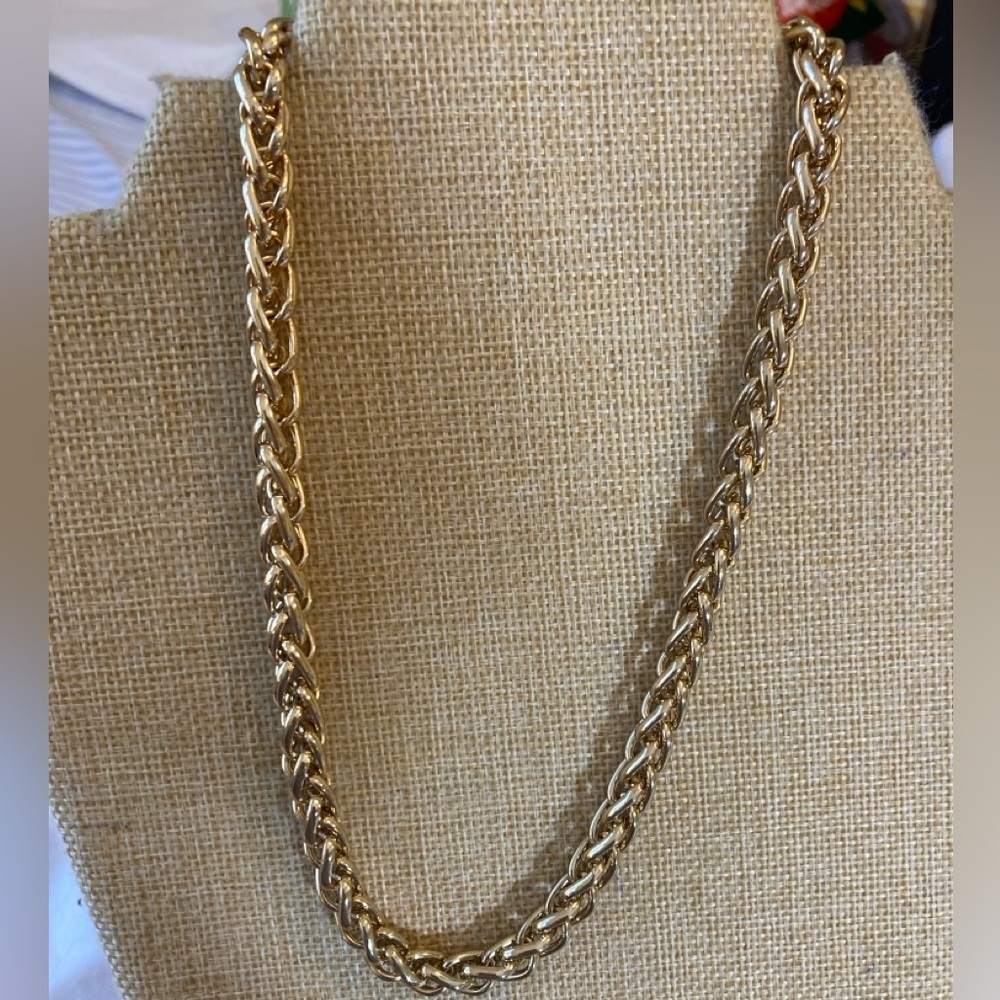 Monet Chunky Rope Chain Statement Necklace - Picture 6 of 6